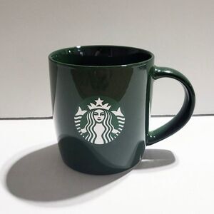 Starbucks 2020 Dark Green‎ Coffee or Tea Mug 12oz Minimal Logo Cup